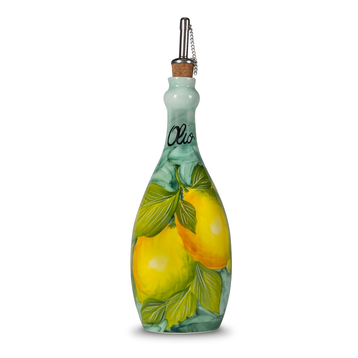 Olive oil ceramic jar lemons 750 ml