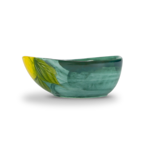 Ciotola in ceramica decorata limoni da 19