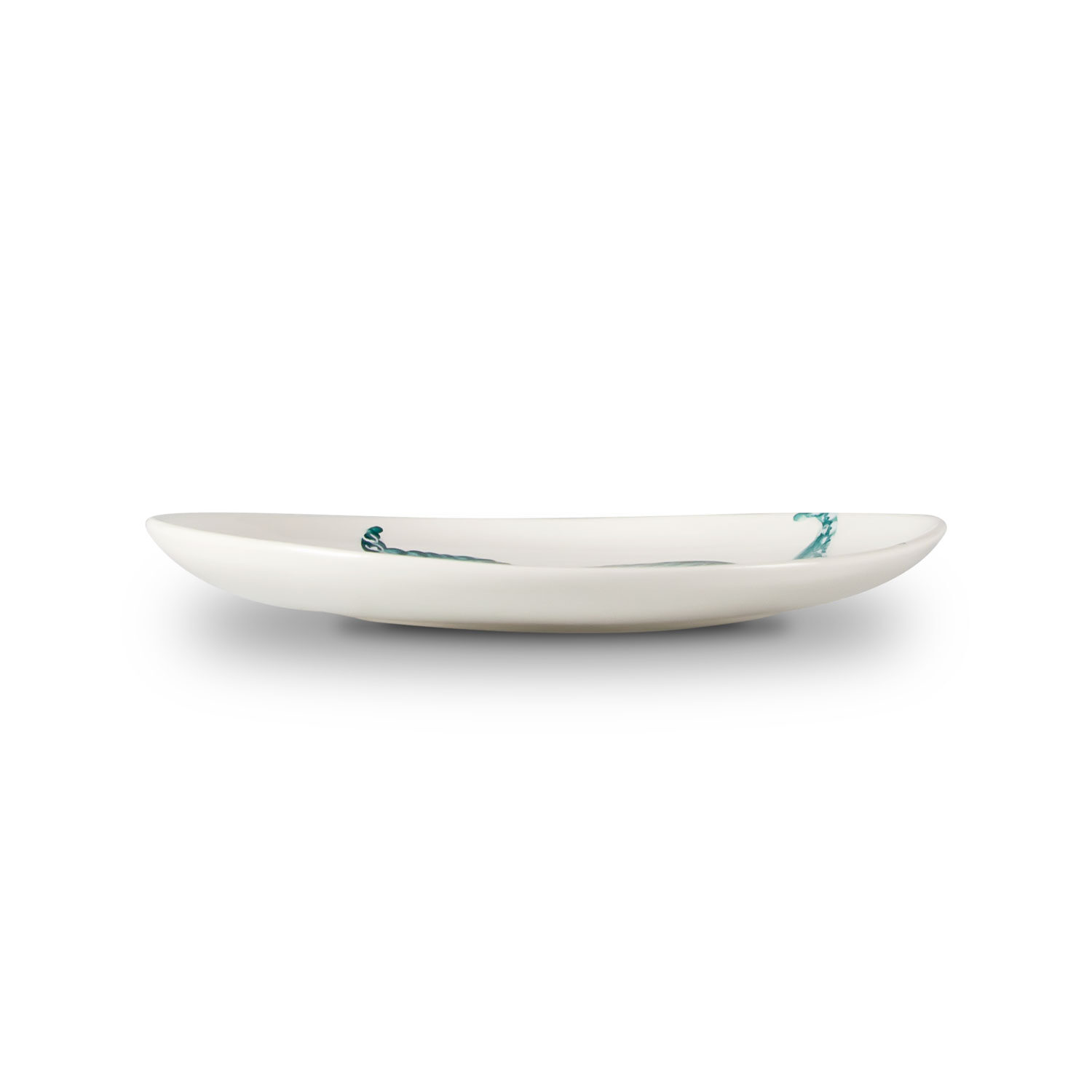Piatto frutta in ceramica decorata polpo