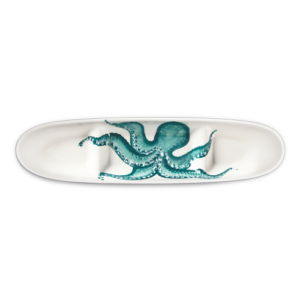 Antipastiera in ceramica decorata polpo