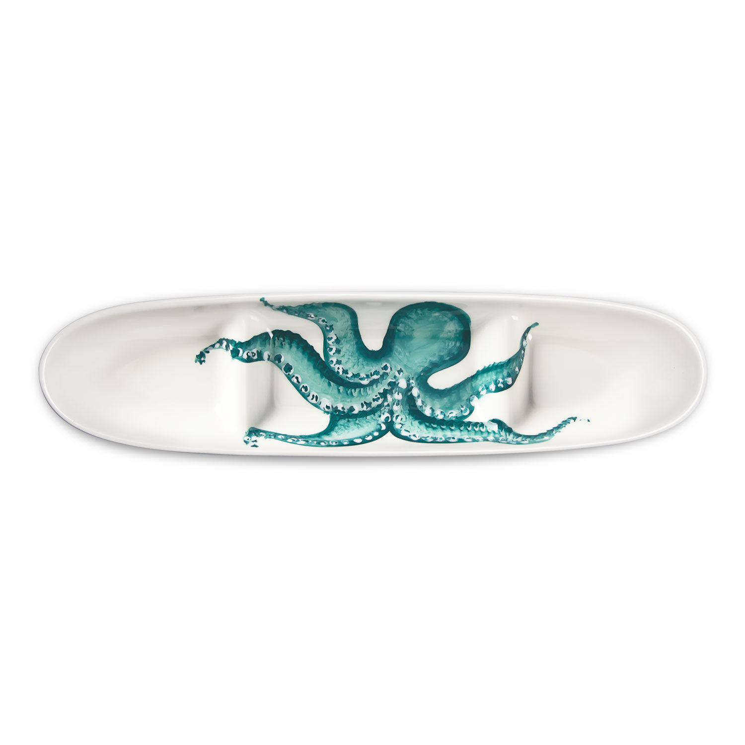 Appetiser tray with octopus