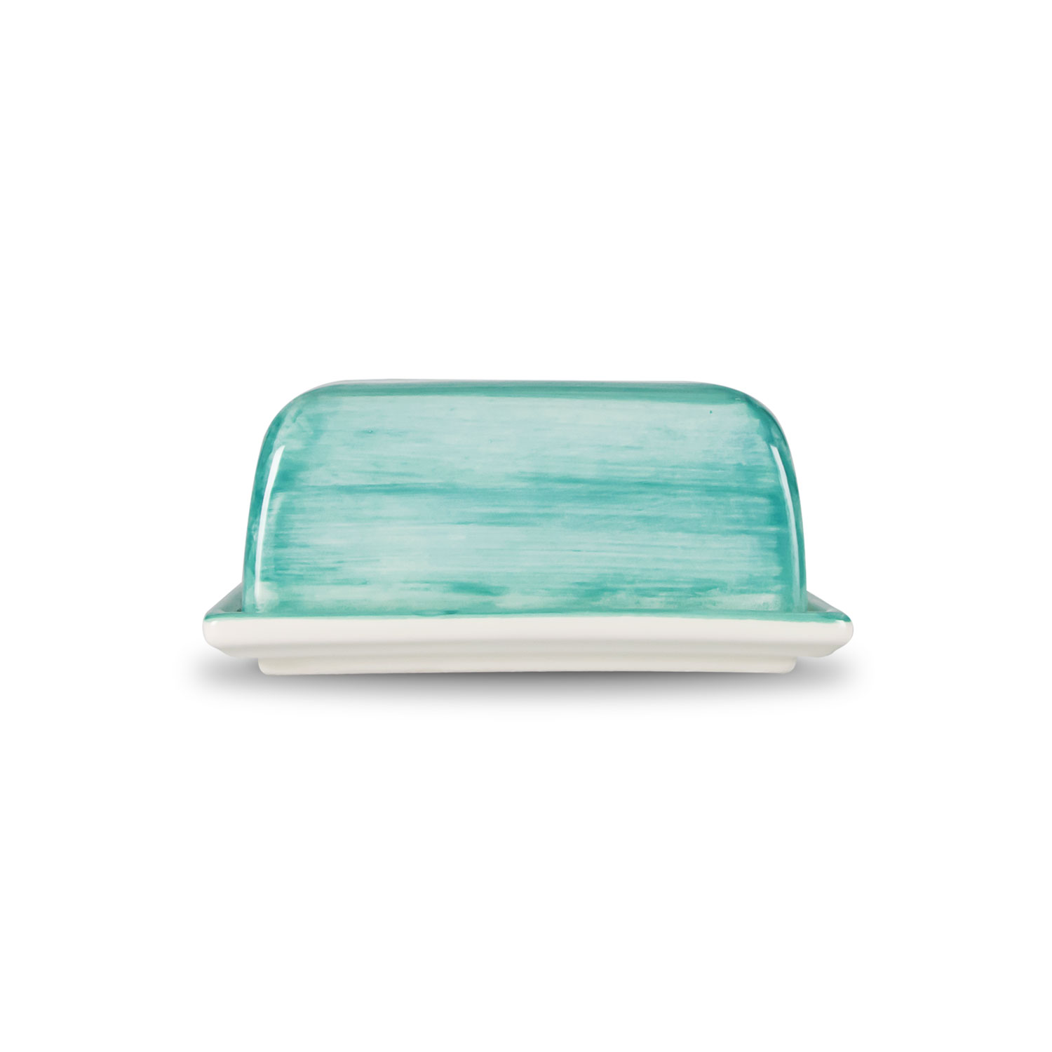 Burriera in ceramica decorata tiffany