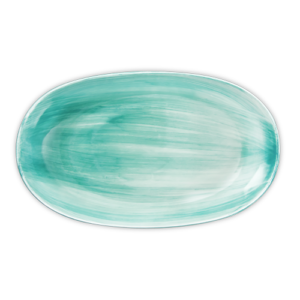 Piatto da portata in ceramica decorata tiffany