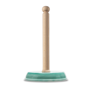 Portarotolo da cucina in ceramica decorata tiffany