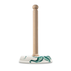 Portarotolo da cucina in ceramica decorata polpo