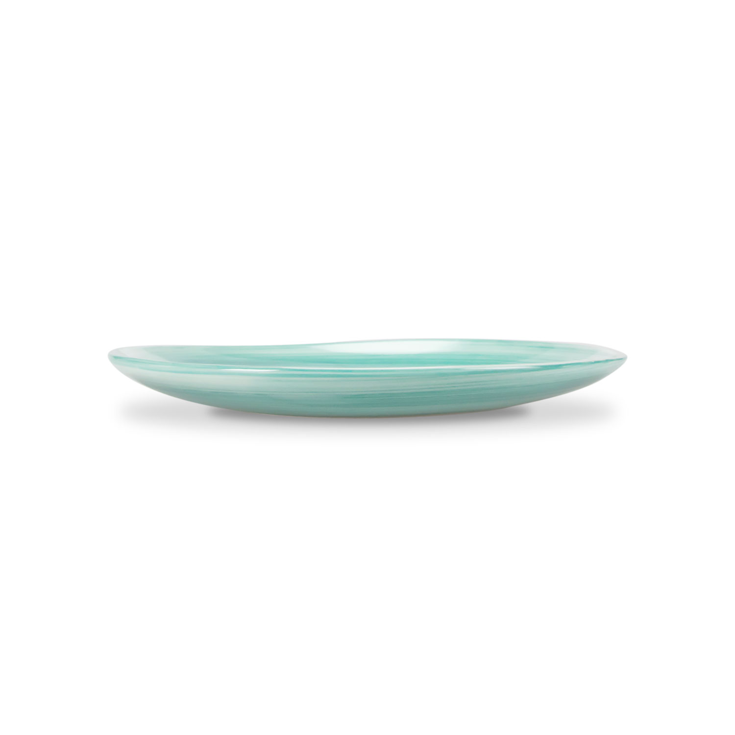 Piatto frutta in ceramica decorata tiffany