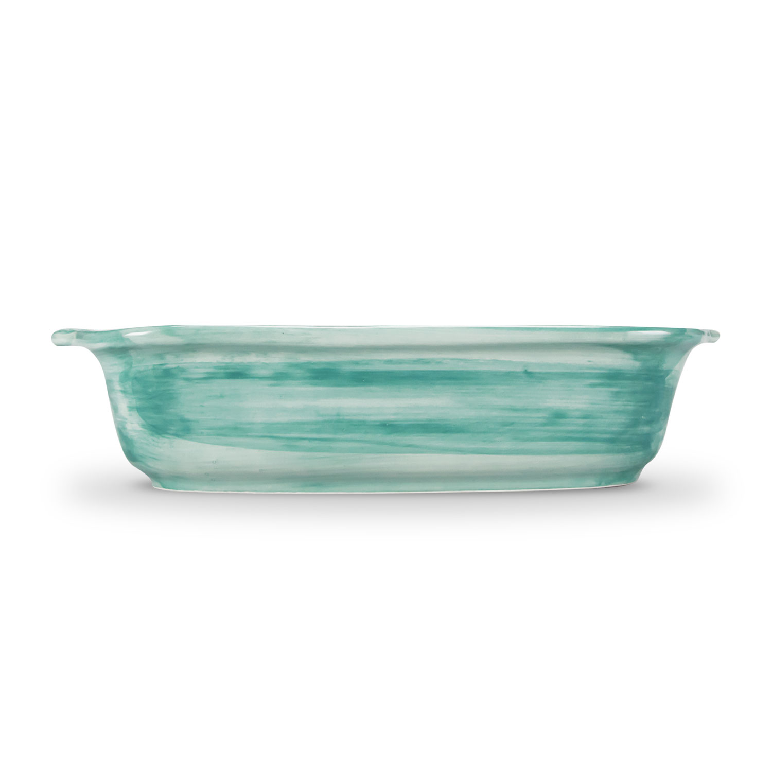 Teglia pirofila in ceramica decorata tiffany