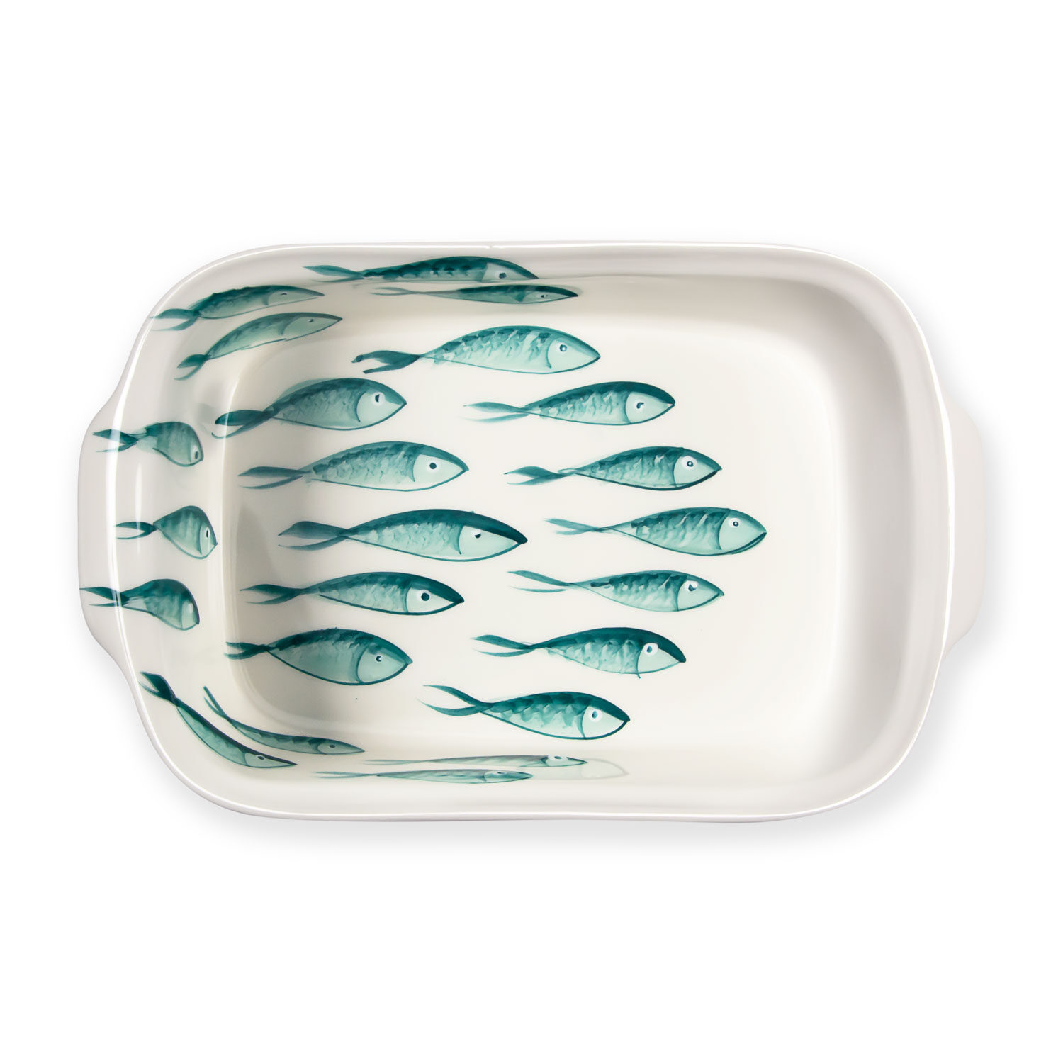 Serviertablett mit fische