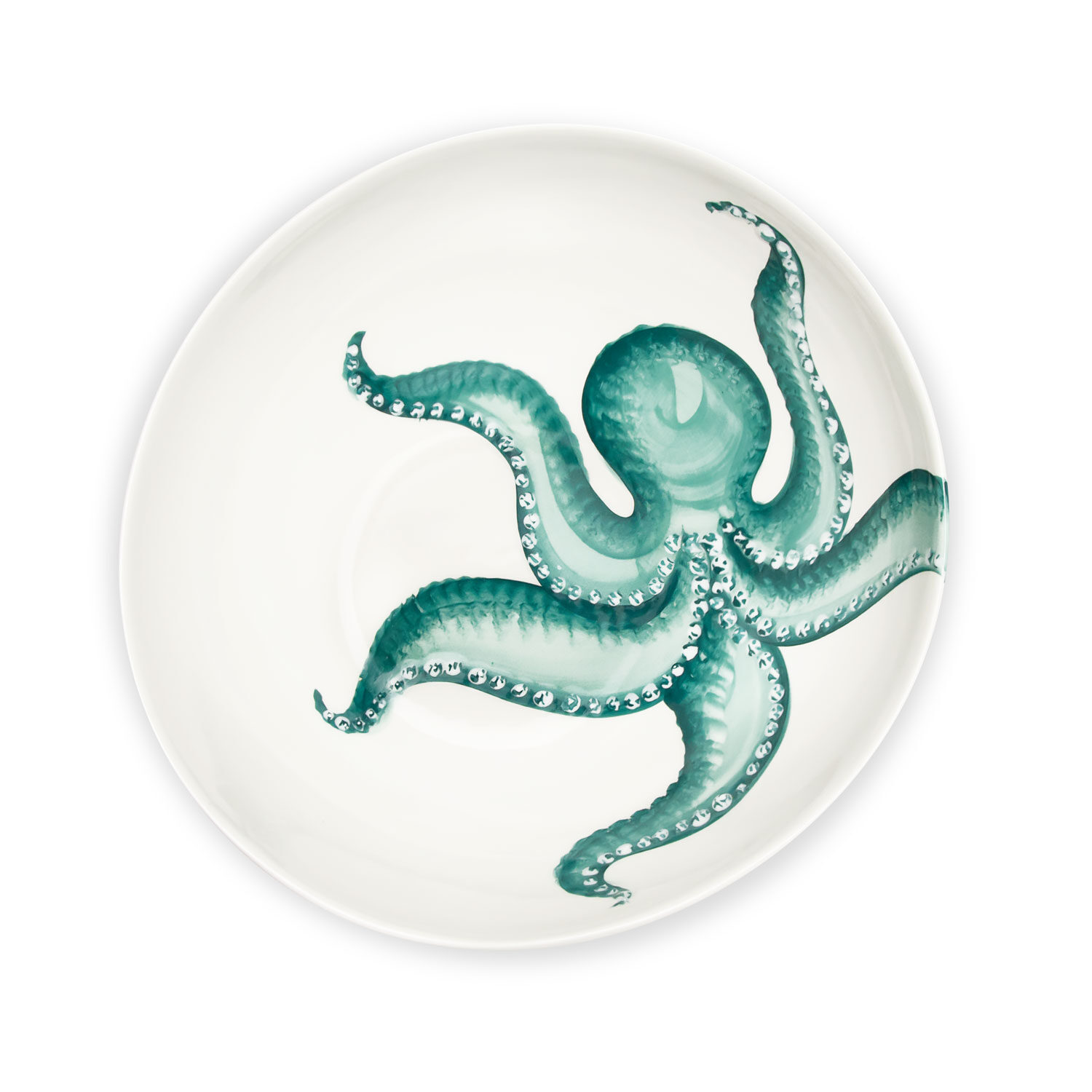 Ciotola in ceramica decorata polpo da 23