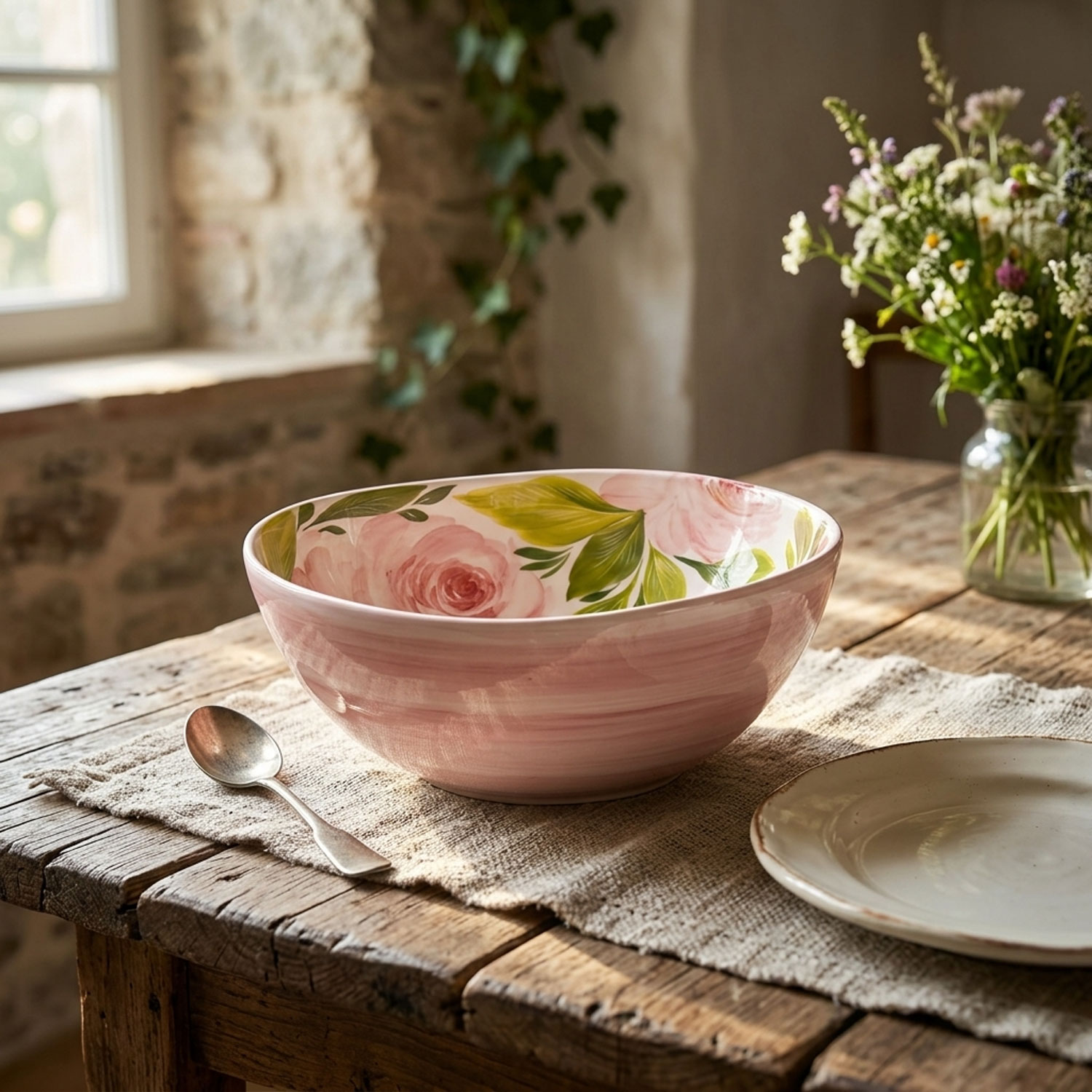 Bowl Ø23 with roses