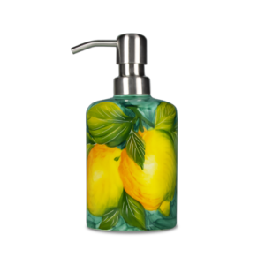 Dispenser in ceramica decorata limoni