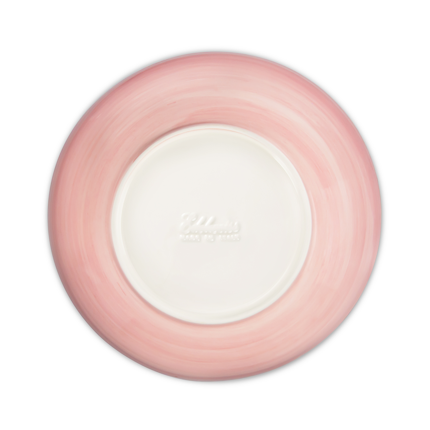 Piatto fondo in ceramica decorata rose