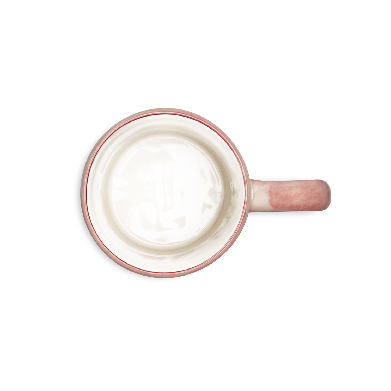 Tazza in ceramica decorata rose