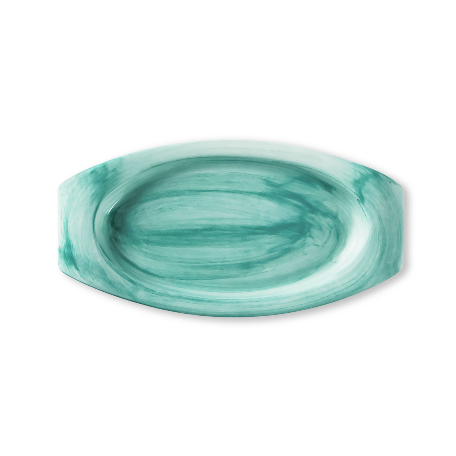 Vassoio da aperitivo in ceramica decorata tiffany