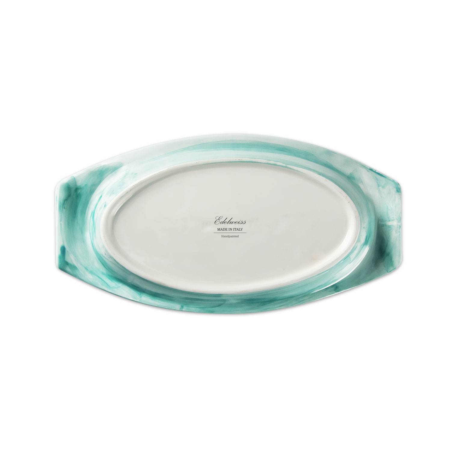 Vassoio da aperitivo in ceramica decorata tiffany