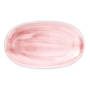Piatto da portata in ceramica decorata rosa