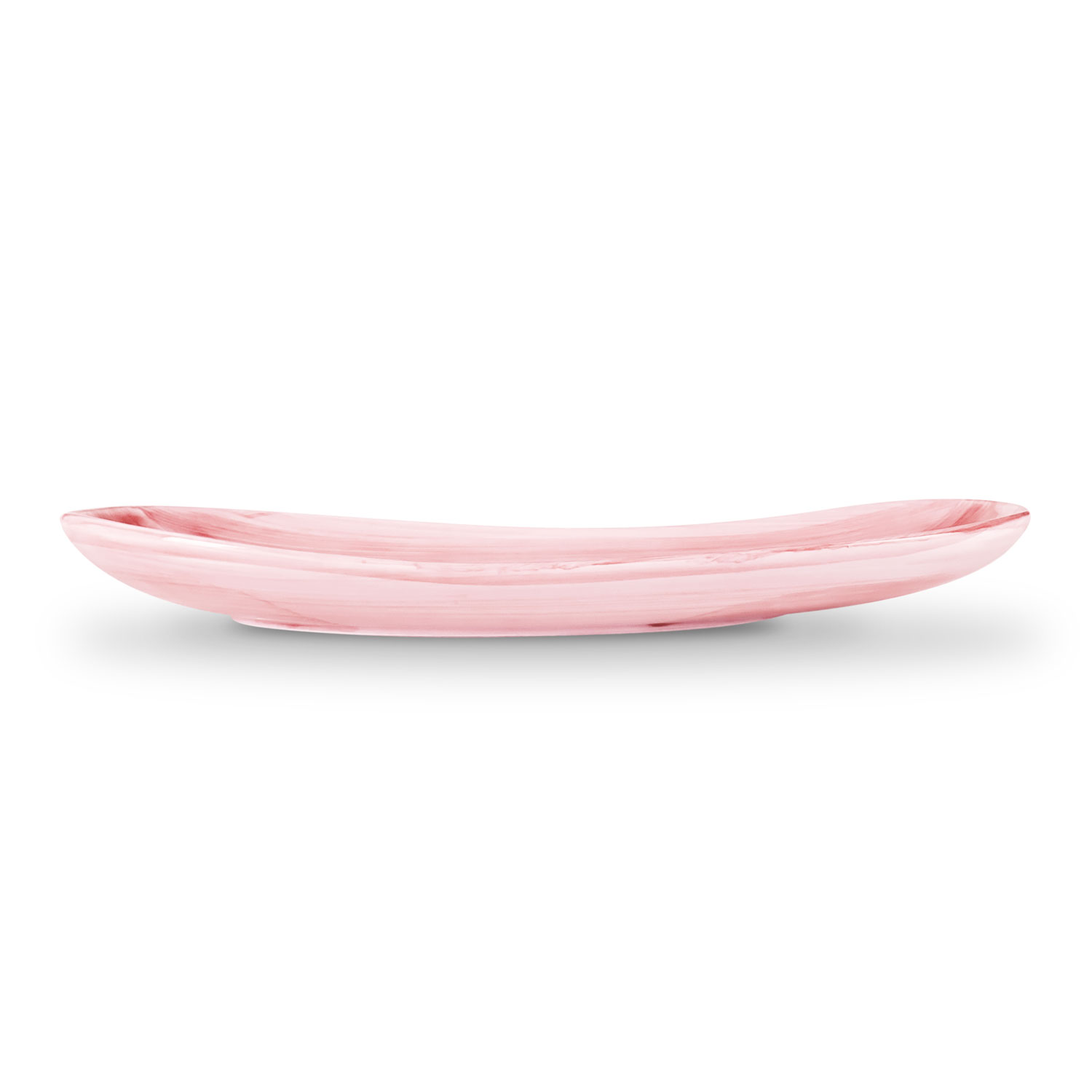 Piatto da portata in ceramica decorata rosa