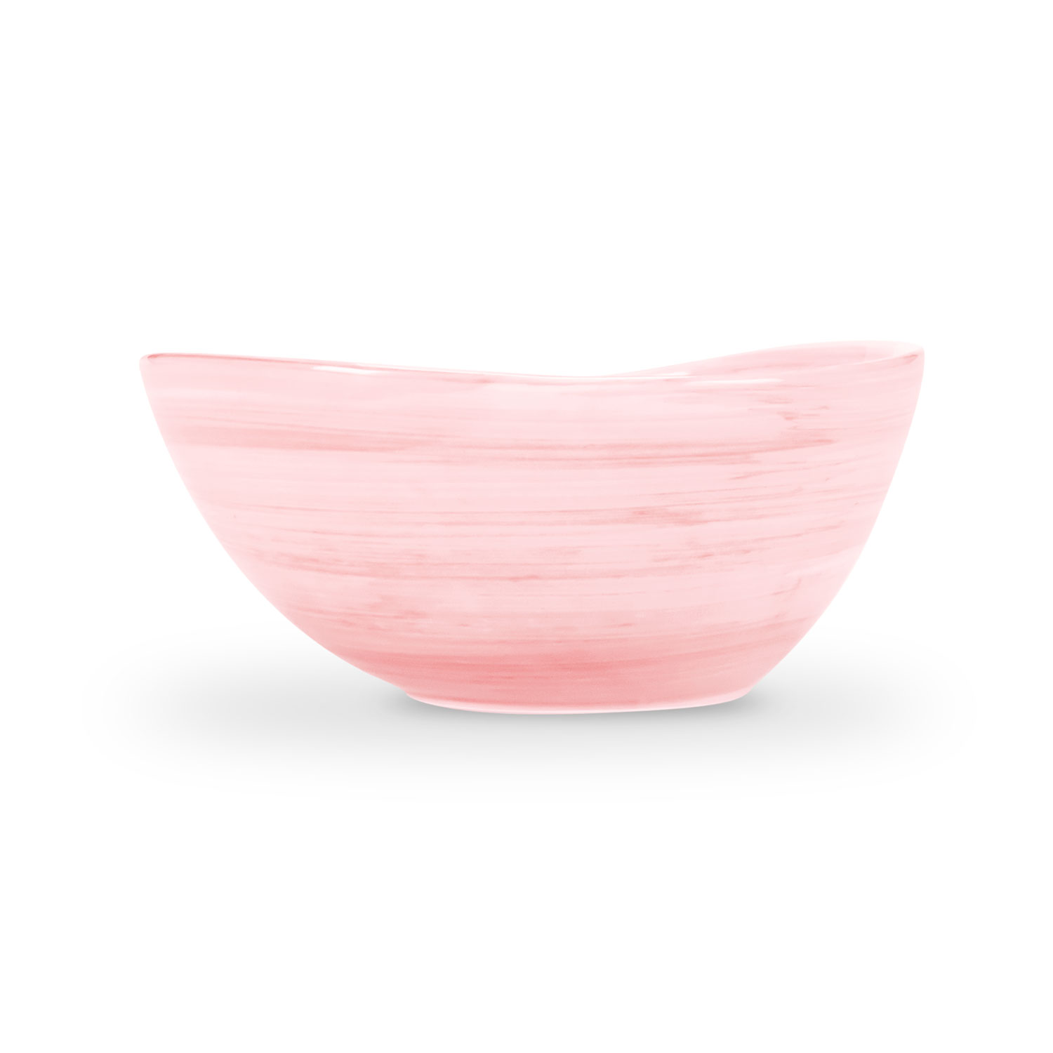 Ciotola in ceramica decorata rosa da 23