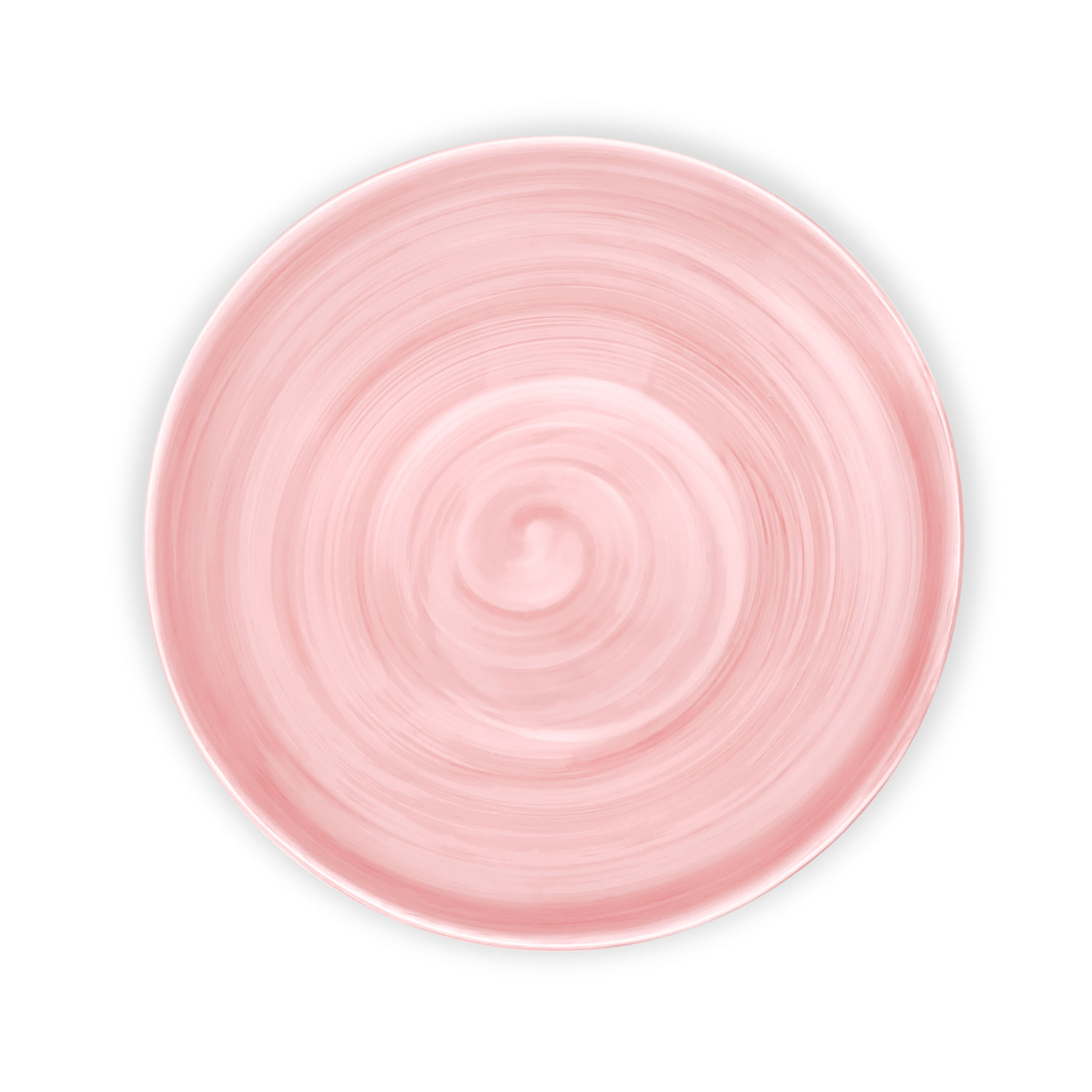 Ciotola in ceramica decorata rosa da 23