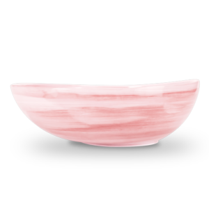 Ciotola in ceramica decorata rosa da 34
