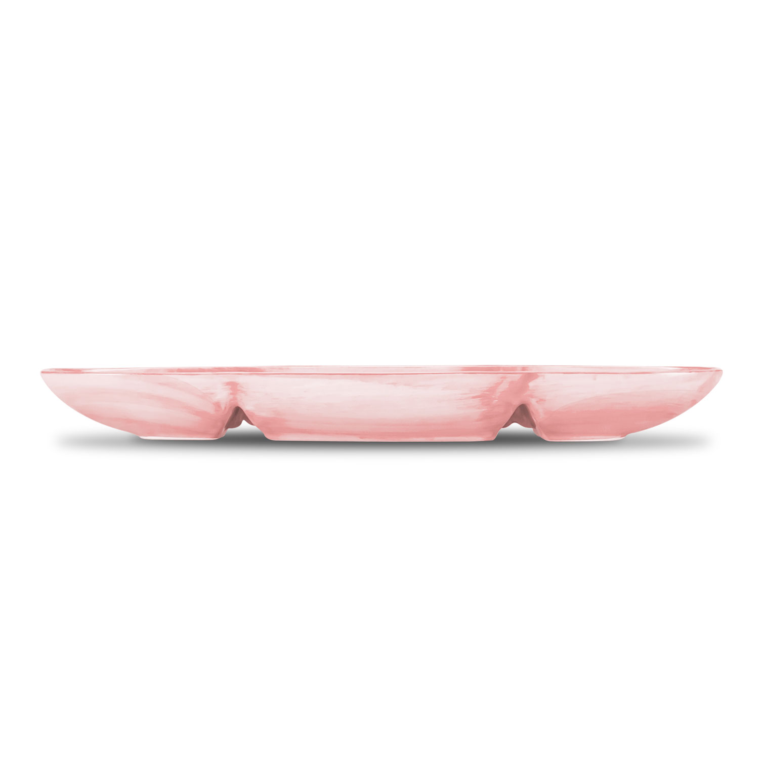 Antipastiera in ceramica decorata rosa