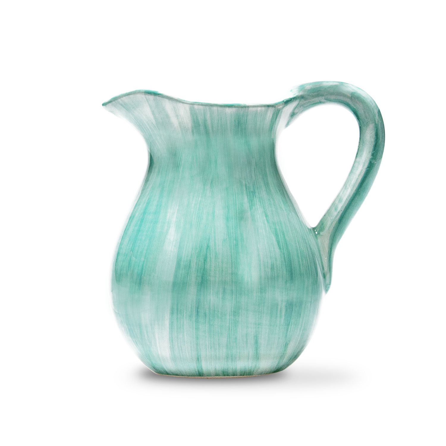 Brocca caraffa in ceramica decorata tiffany