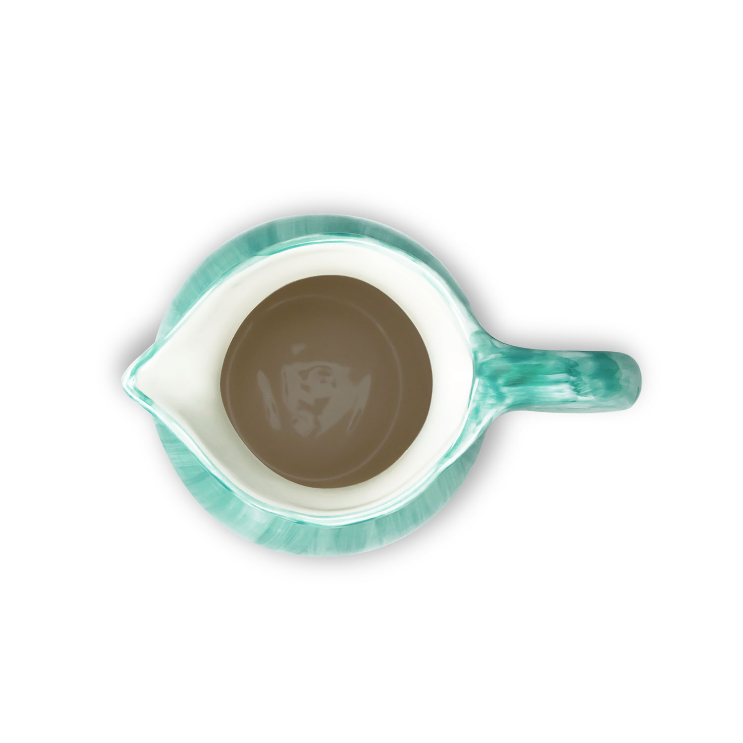 Brocca caraffa in ceramica decorata tiffany