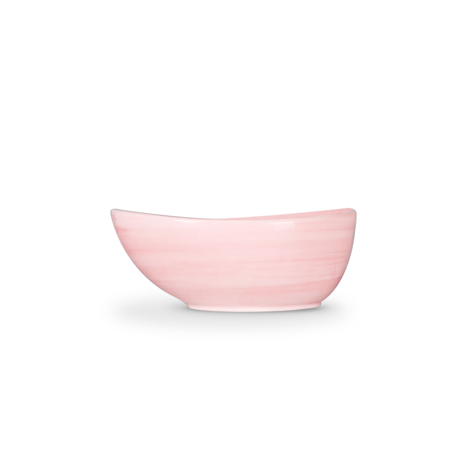 Ciotola in ceramica decorata rosa da 14