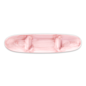 Antipastiera in ceramica decorata rosa