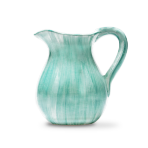 Brocca caraffa in ceramica decorata tiffany