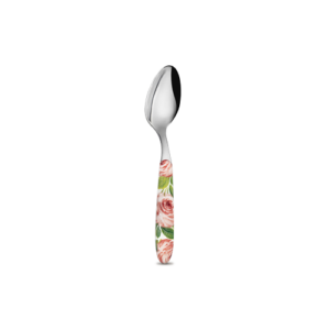 Cucchiaino con manico decorato rose