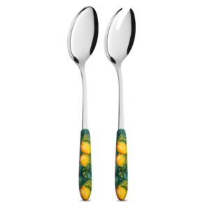 Posate insalata con manico decorato limoni
