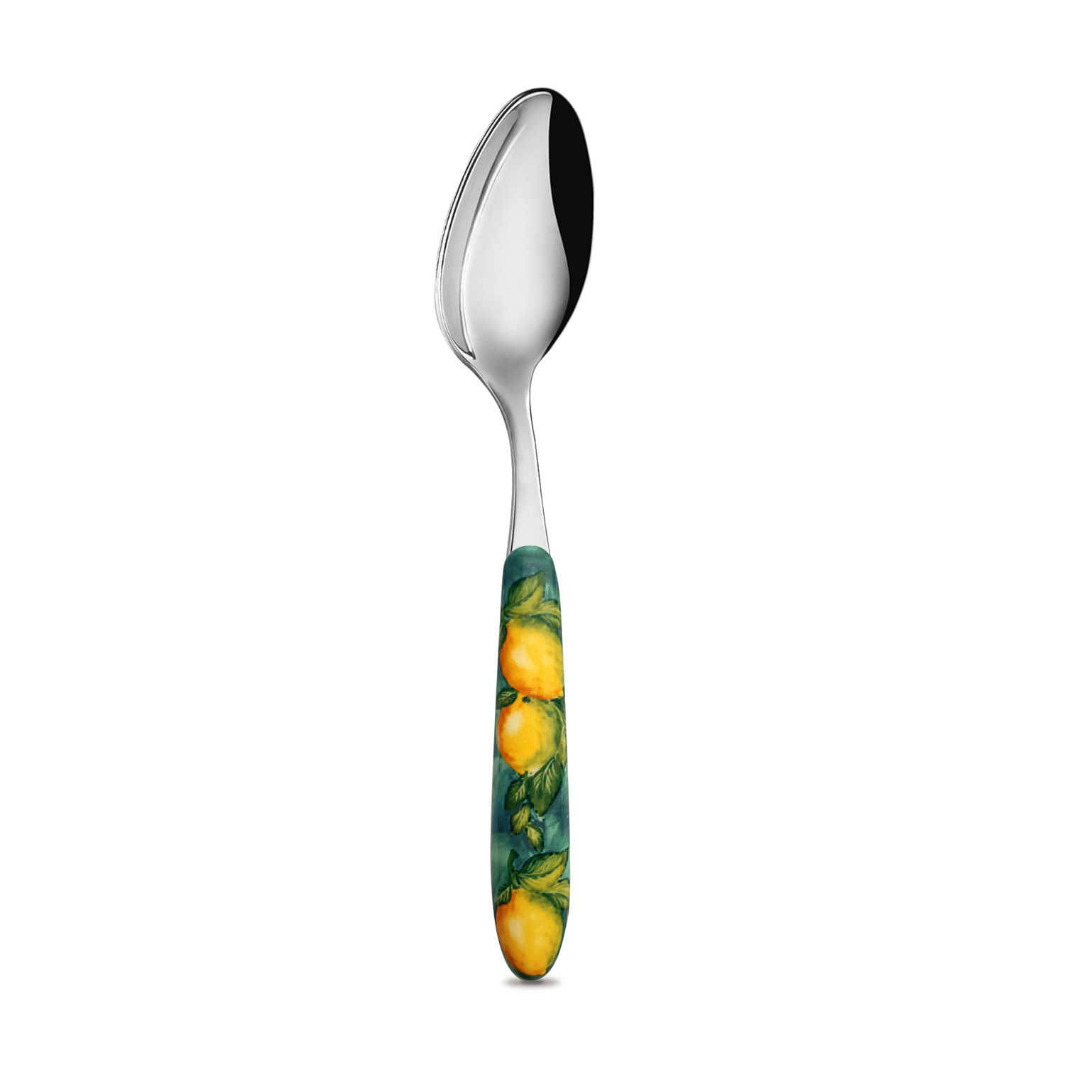 Cucchiaio da tavola con manico decorato limoni