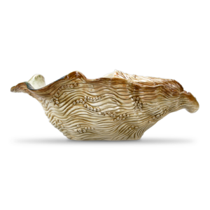 Portachampagne in ceramica decorata ostrica
