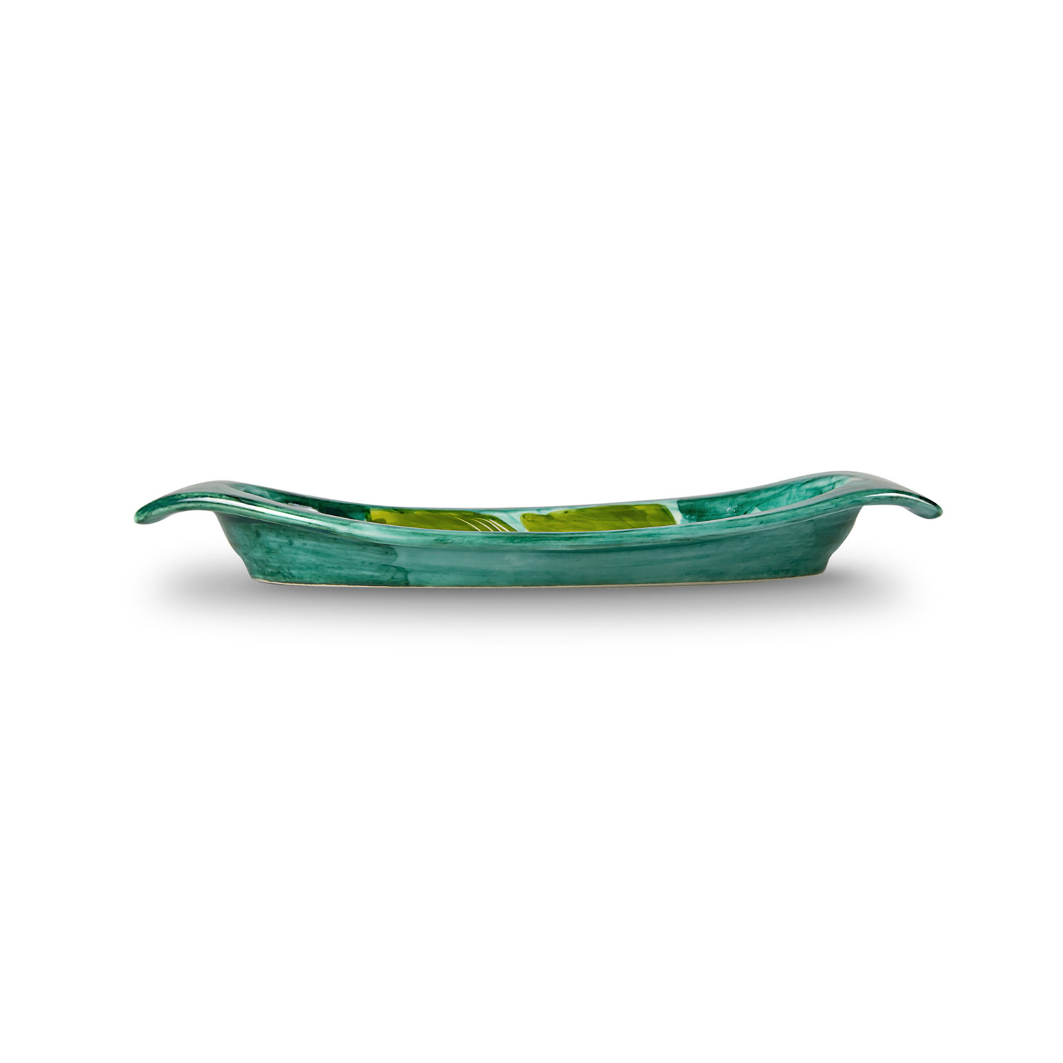 Vassoio da aperitivo in ceramica decorata limoni