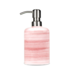 dispenser per sapone in ceramica dipinto a mano, rosa hand-painted ceramic soap dispenser, pink Handbemalter Seifenspender aus Keramik, rosa