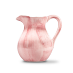 caraffa in ceramica dipinta a mano, rosa Handbemalte Keramikkaraffe, rosa hand-painted ceramic jug, pink