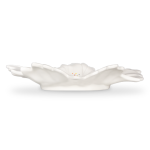 Centrotavola grande in ceramica decorata margherita