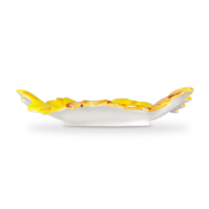 Centrotavola in ceramica decorata margherita gialla
