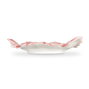 Centrotavola in ceramica decorata margherita rosa
