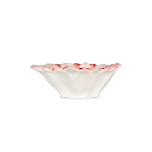 Ciotola in ceramica decorata margherita rosa da 17