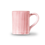 tazza in ceramica dipinta a mano, rosa hand-painted ceramic cup, pink Handbemalte Keramiktasse, rosa