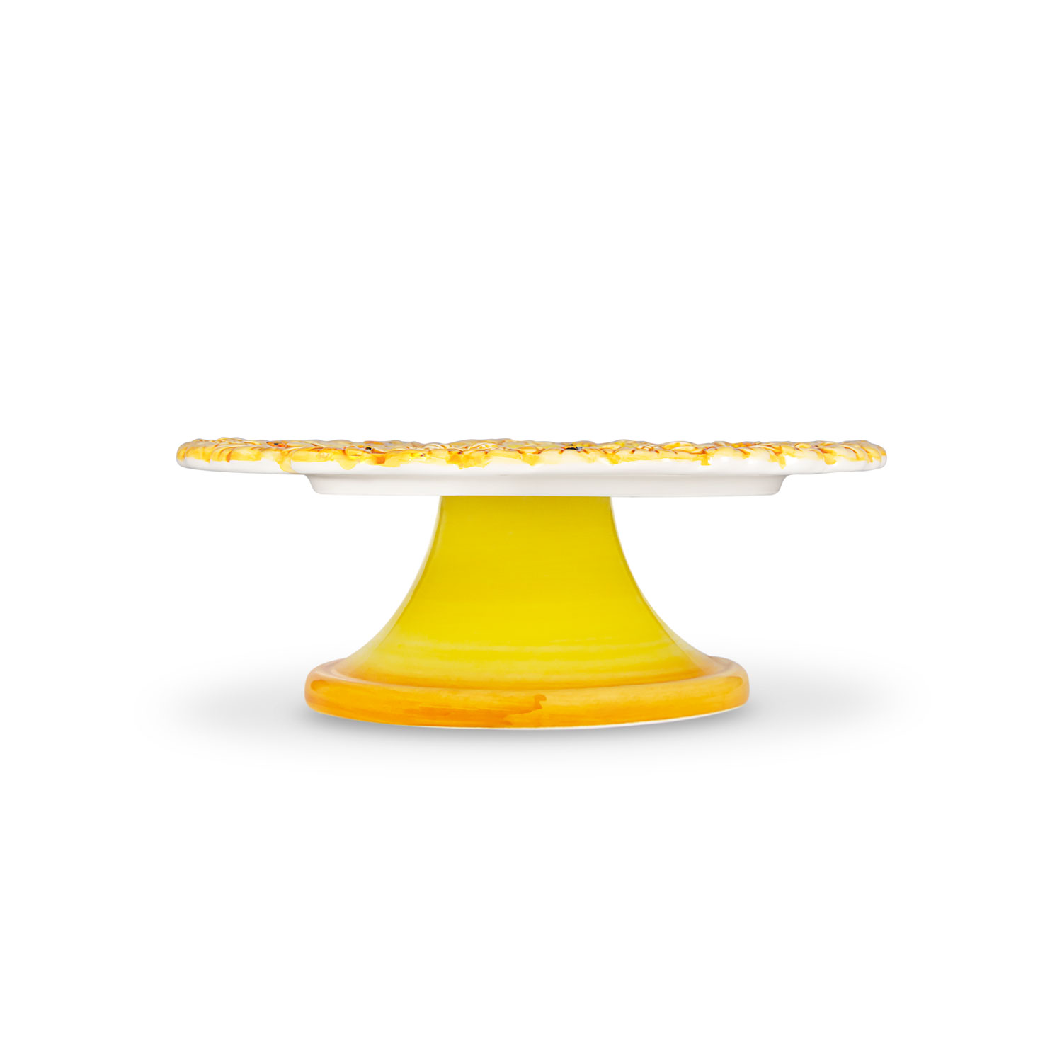 Cake stand small with yellow daisies