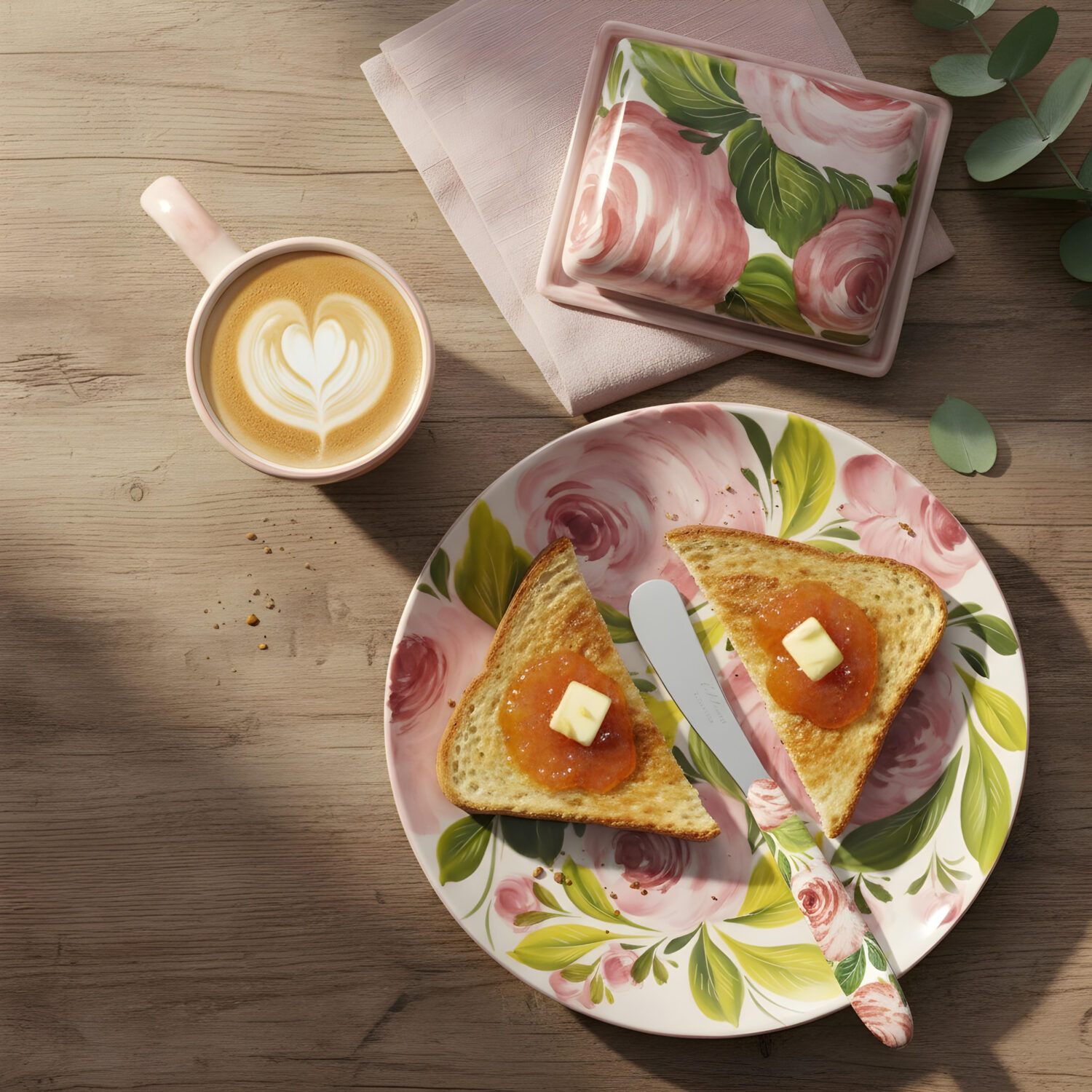 Bouquet breakfast set