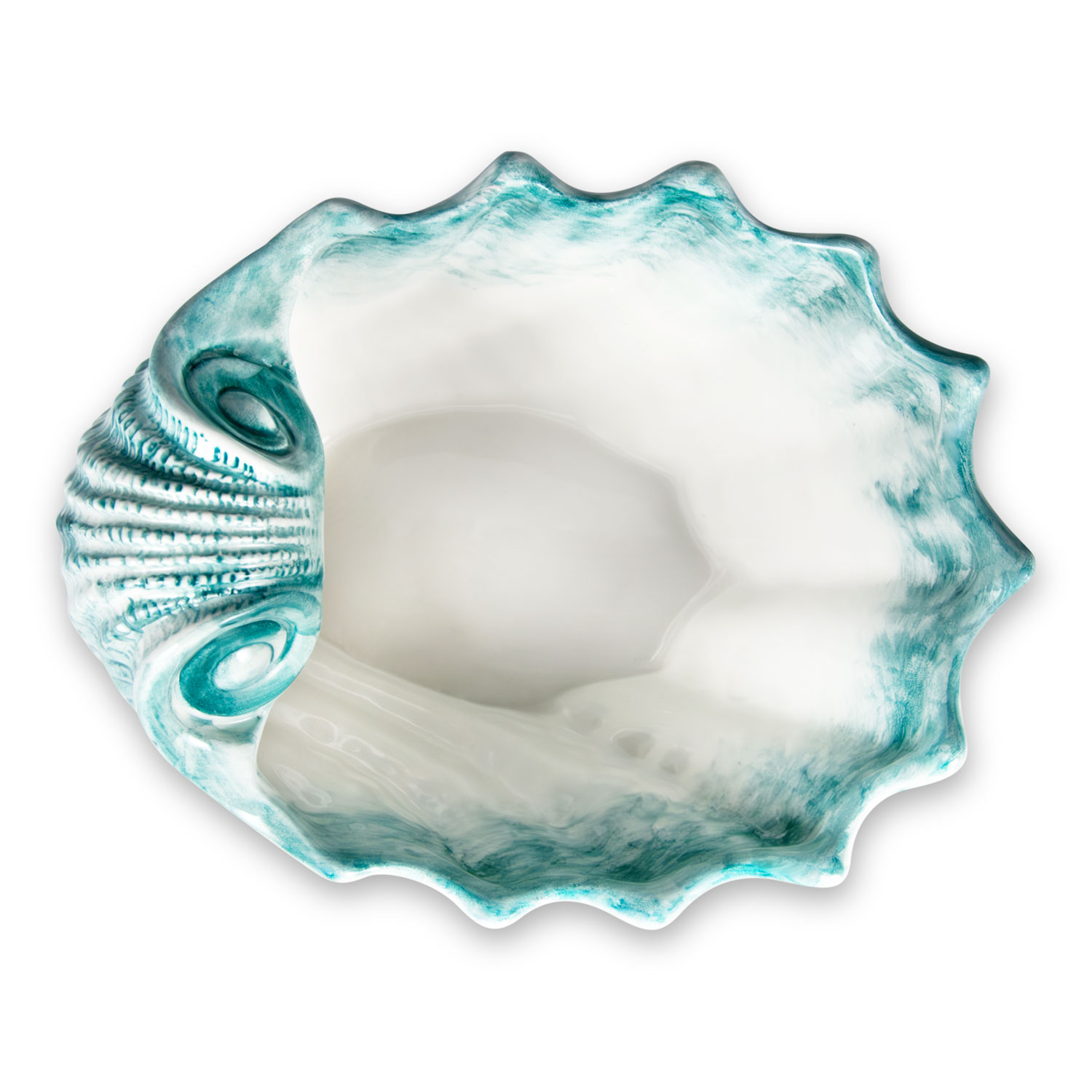 Ciotola in ceramica decorata capasanta tiffany da 37