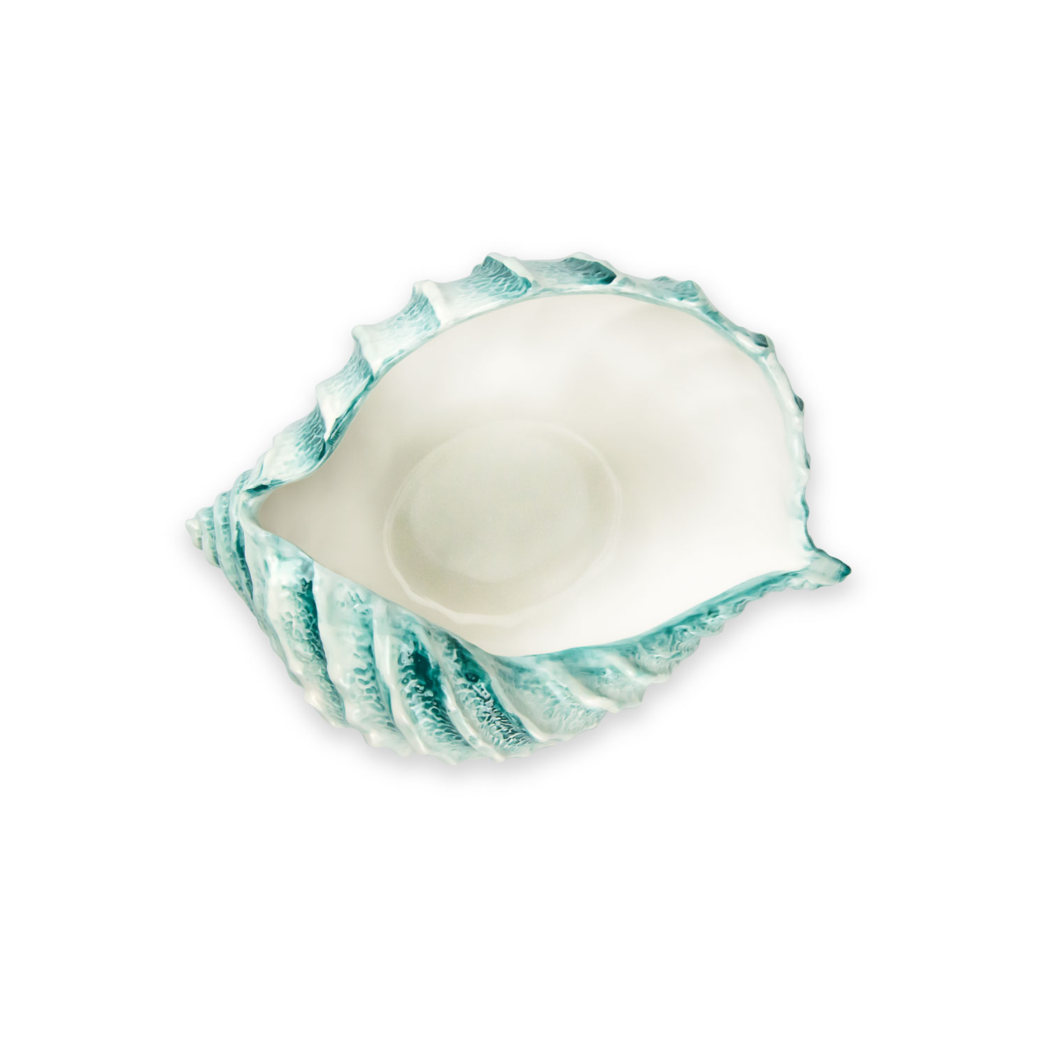 Ciotola in ceramica decorata conchiglia tiffany da 20