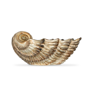 Ciotola in ceramica decorata capasanta marrone da 28