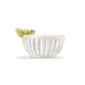 Ciotola in ceramica decorata limoni da 12