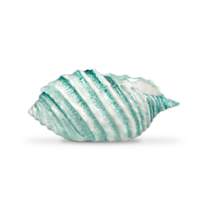 Ciotola in ceramica decorata conchiglia tiffany da 26
