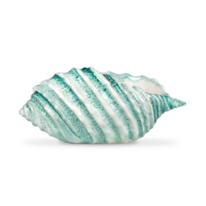 Ciotola in ceramica decorata conchiglia tiffany da 34